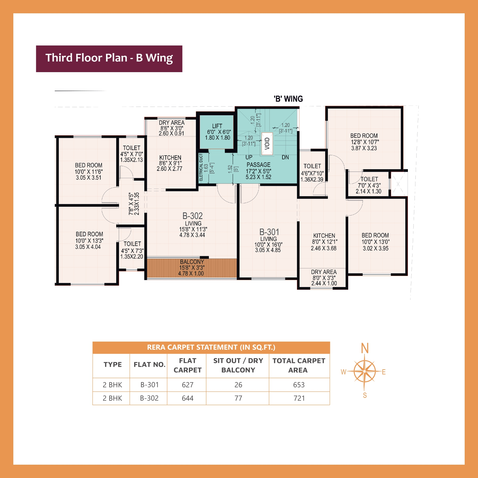 Prathamesh 3 BHK Floor Plan 3